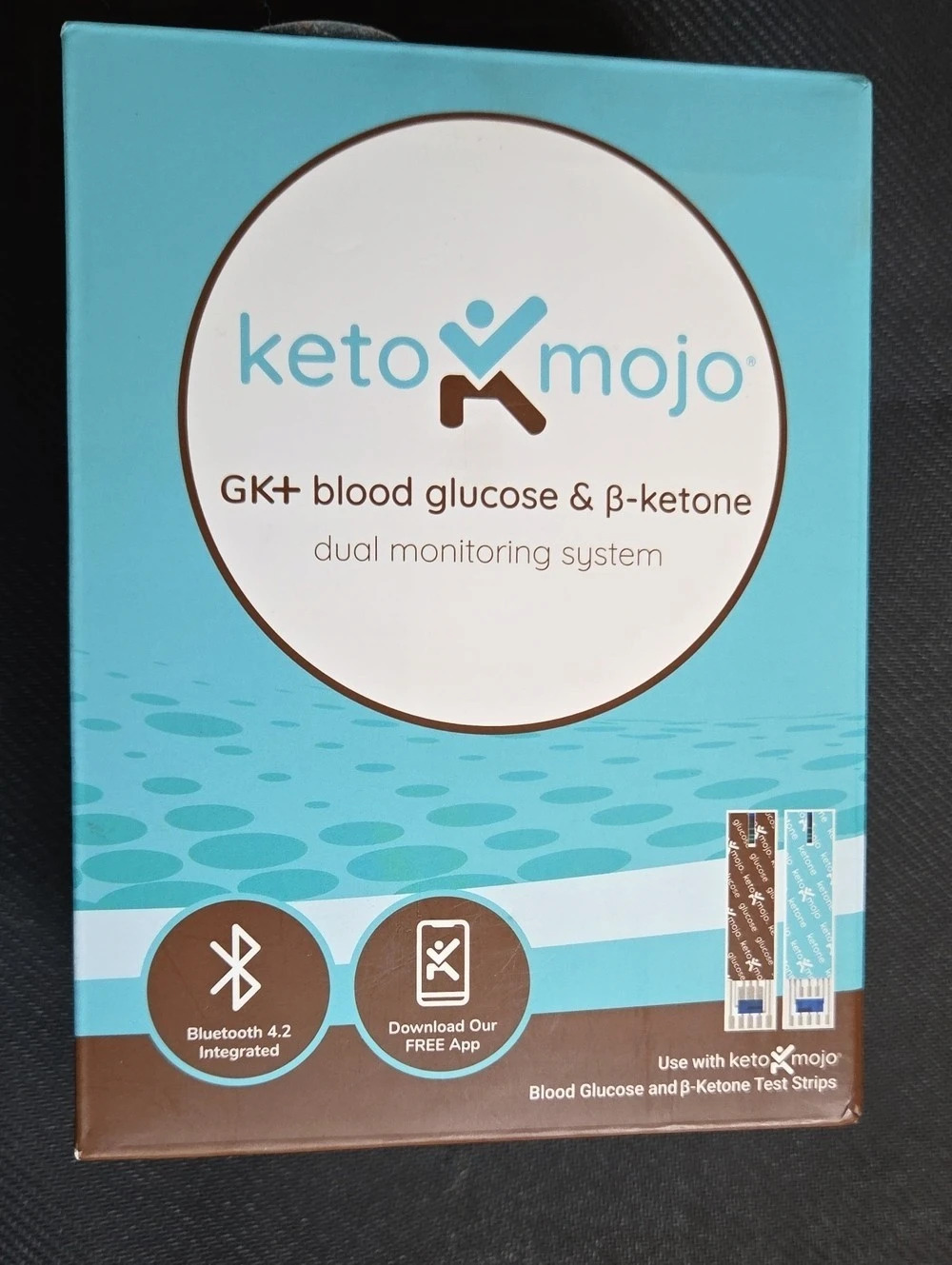 Keto-Mojo GK+ Blood Glucose & Beta-Ketone Dual Monitoring System Starter Kit